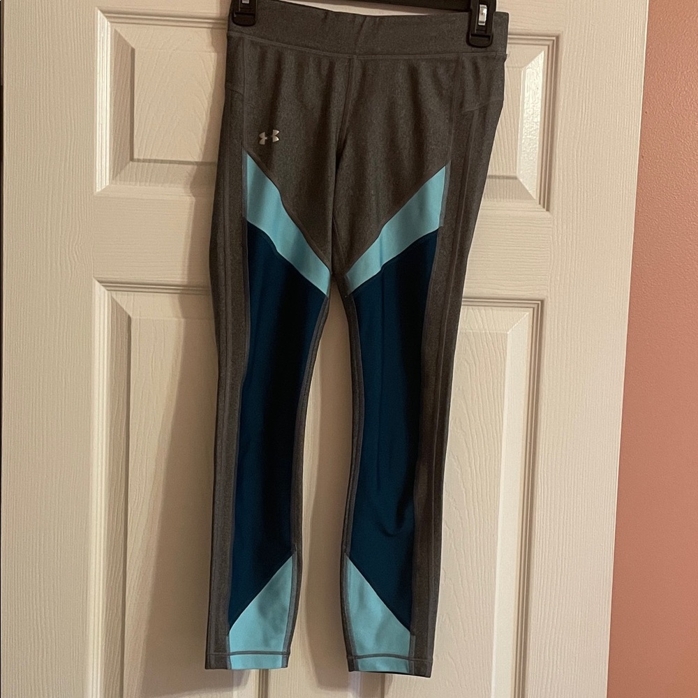 Under Armour Gray and Blue Leggings